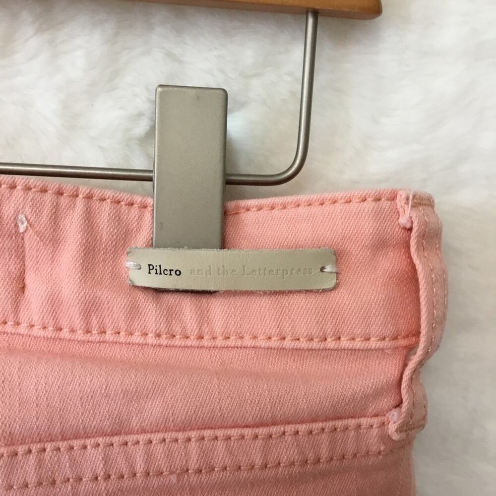 Pilcro and the Letterpress Pink-Orange Fit/Stet Jeans - Picture 9 of 15